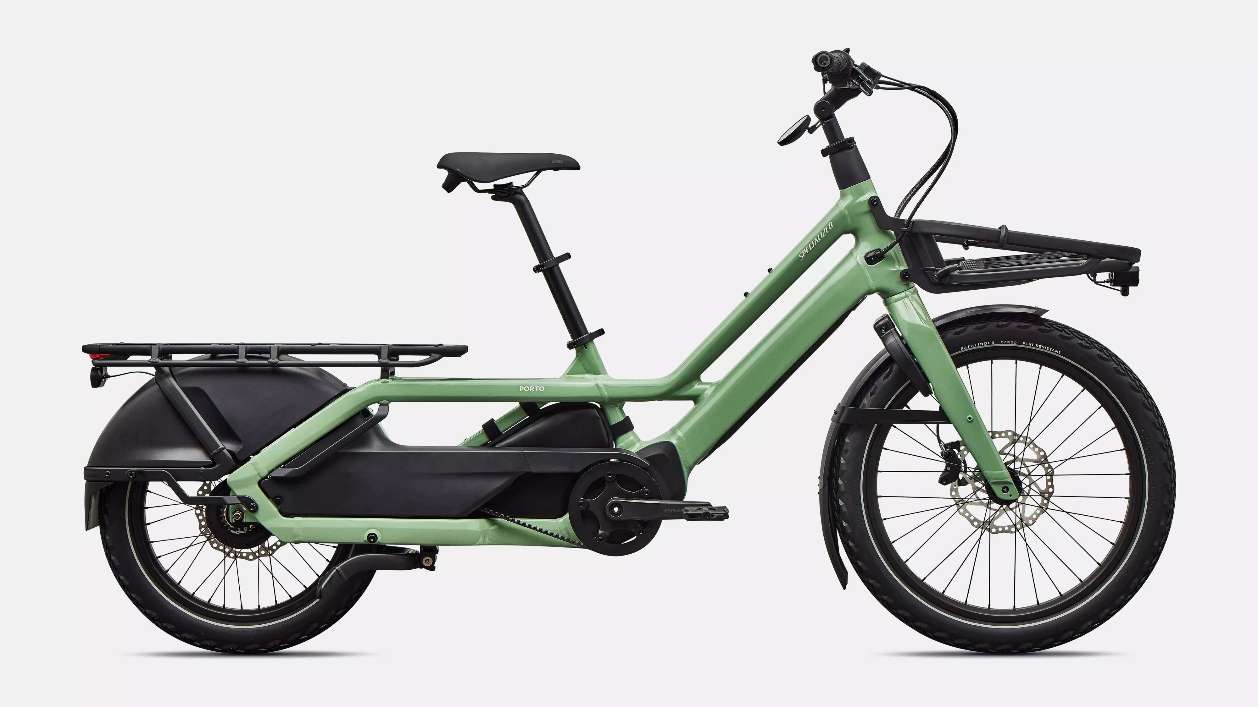 Schön grün: In Pistazien-Lackierung ist das Cargobike schicker, aber auch teurer.