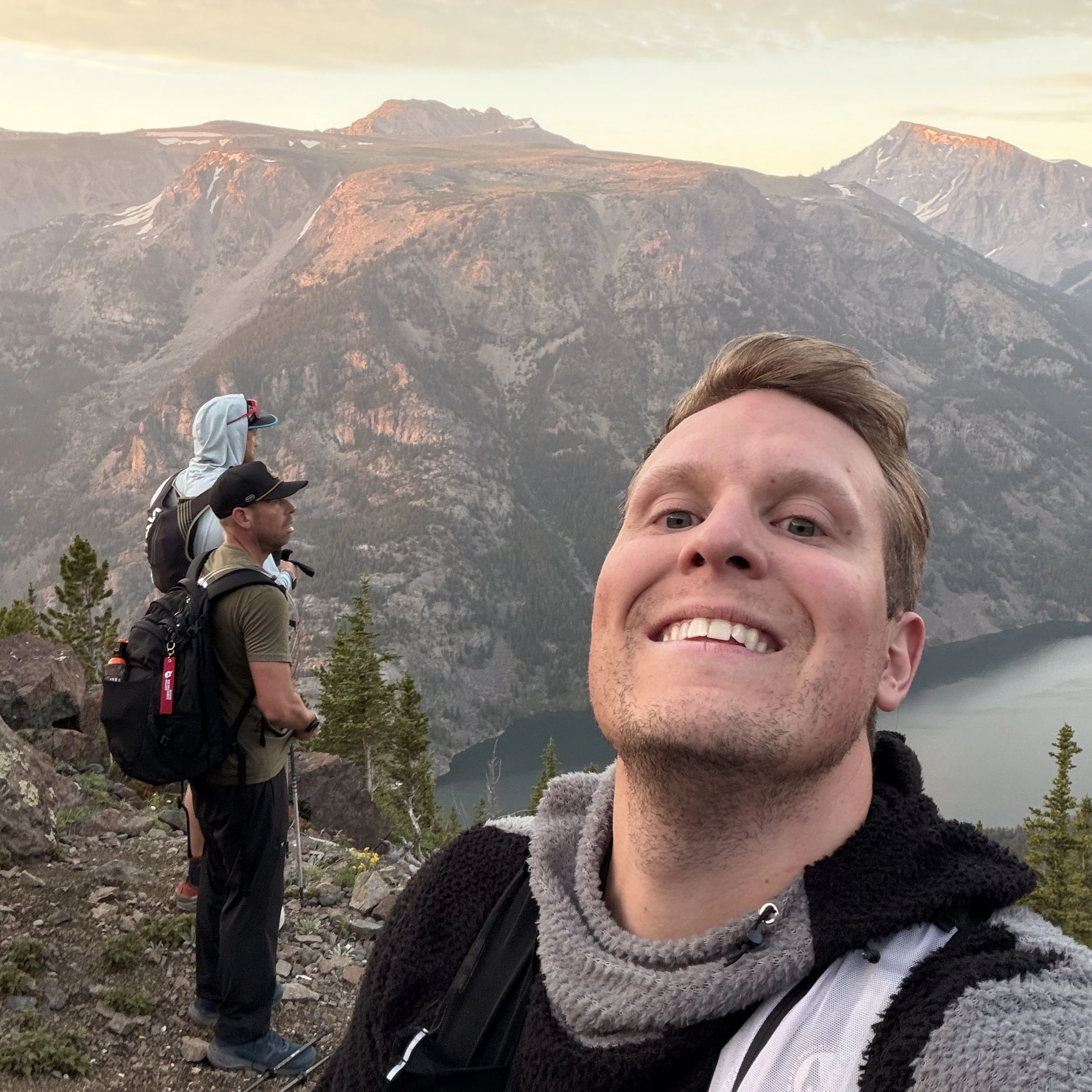 Cifaldi und seine zwei Freunde beim Aufstieg am Granite Peak.
